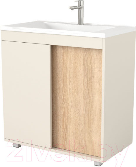 Изображение товара Тумба под умывальник Дабер 013 Andrea Elen 80 / Т13.8А.0.18 (бежевый/дуб бардолино)