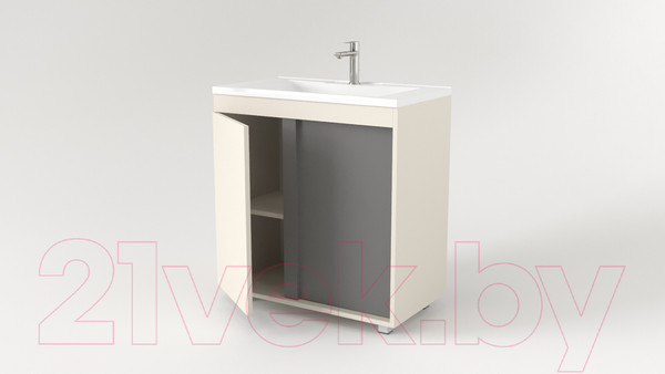 Изображение товара Тумба под умывальник Дабер 013 Andrea Elen 80 / Т13.8А.0.19 (бежевый/серый)