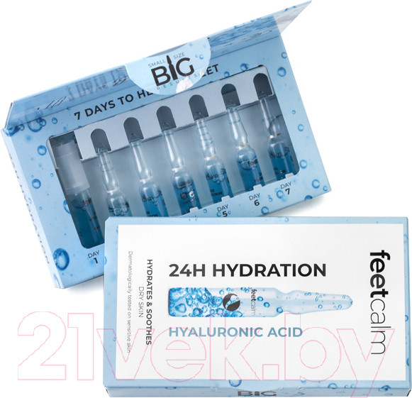 Изображение товара Ампульный концентрат для ног Feetcalm 24h Hydration Concentrate Для интенсивного увлажнения кожи стоп (7x2мл)