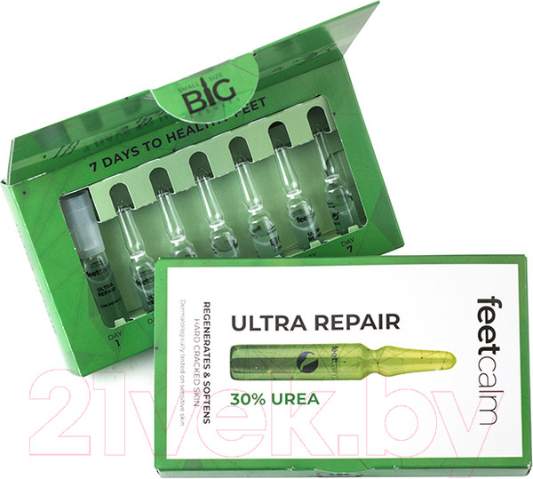 Изображение товара Ампульный концентрат для ног Feetcalm Ultra Repair Concentrate Против затвердевшей кожи стоп (7x2мл)