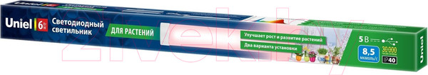 Изображение товара Светильник для растений Uniel ULT-P39-6W/SPLE IP40 / UL-00009112 (светло-розовый)