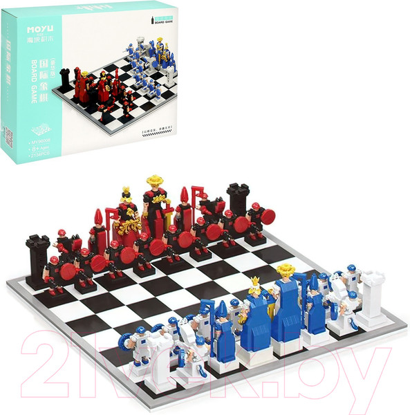 Изображение товара Конструктор MoYu Шахматы. Ход короля MY96008 / 9828391 (2134эл)