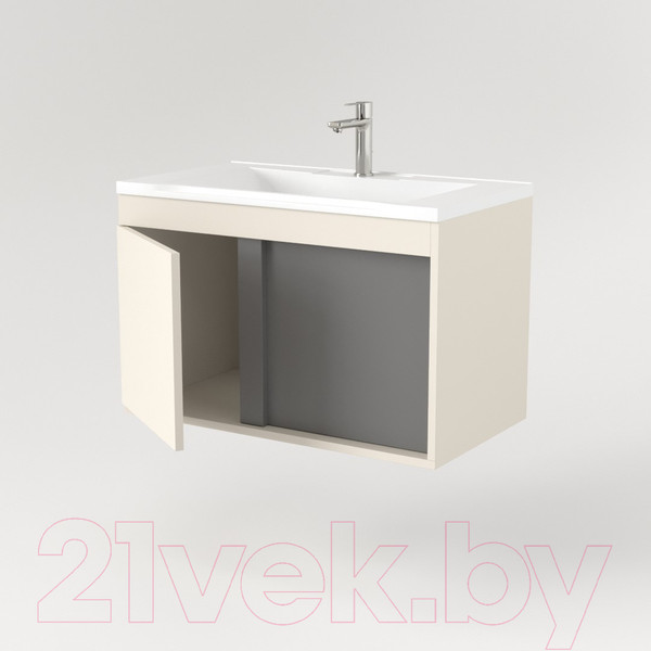 Изображение товара Тумба под умывальник Дабер 014 WeltWasser Deilbach 7517-60 / Т14.6W.0.19 (бежевый/серый)