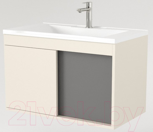 Изображение товара Тумба под умывальник Дабер 014 WeltWasser Deilbach 7517-60 / Т14.6W.0.19 (бежевый/серый)