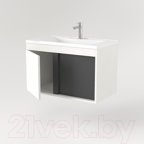 Изображение товара Тумба под умывальник Дабер 014 WeltWasser Deilbach 7517-60 / Т14.6W.0.20 (белый древесный/серый)