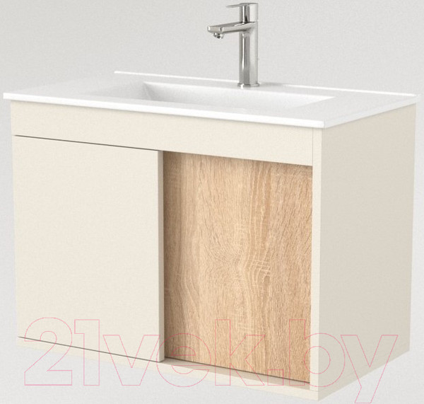 Изображение товара Тумба под умывальник Дабер 014 WeltWasser Deilbach 7517-70 / Т14.7W.0.18 (бежевый/дуб бардолино)