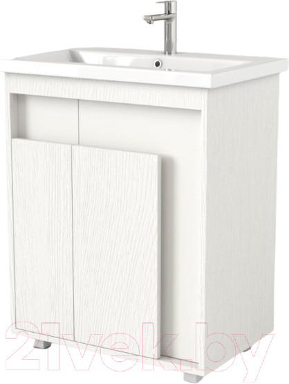 Изображение товара Тумба под умывальник Дабер 015 Тобага/Эридан/Артвин 60 / Т15.6Т.0.5 (белый древесный)