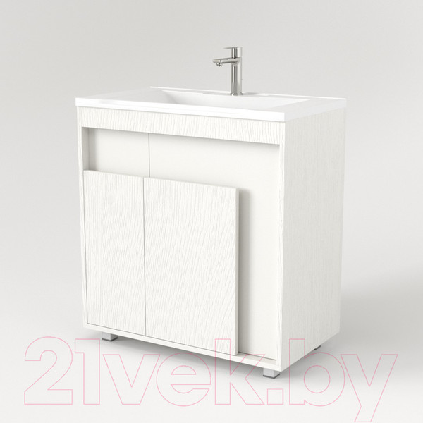 Изображение товара Тумба под умывальник Дабер 015 Тобага/Эридан 80 / Т15.8Т.0.5 (белый древесный)