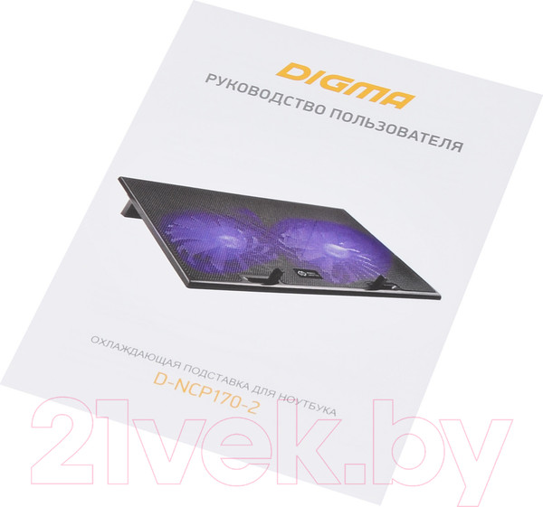 Изображение товара Подставка для ноутбука Digma D-NCP170-2 (черный)