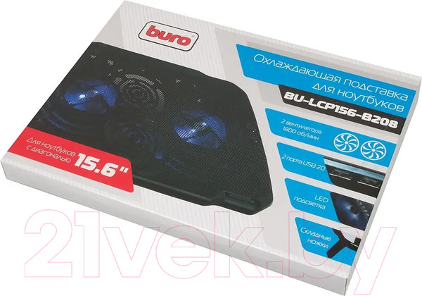 Изображение товара Подставка для ноутбука Buro BU-LCP156-B208