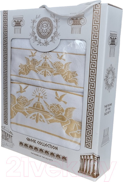Изображение товара Крестильное полотенце Goodness Ангел 50x90+70x140 (золотистый)