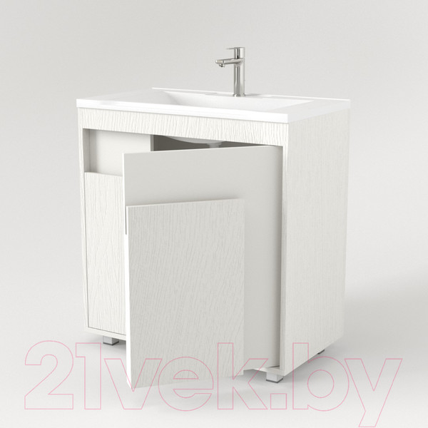 Изображение товара Тумба под умывальник Дабер 015 WeltWasser Deilbach 7517-80 / Т15.8W.0.5 (белый древесный)