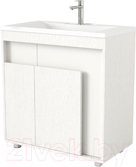 Изображение товара Тумба под умывальник Дабер 015 WeltWasser Deilbach 7517-80 / Т15.8W.0.5 (белый древесный)