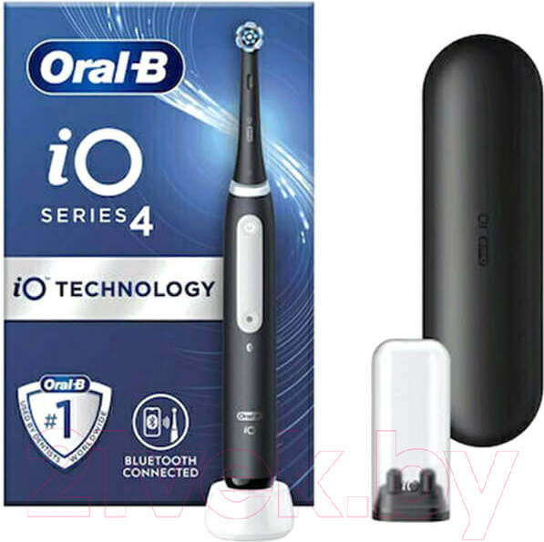 Изображение товара Электрическая зубная щетка Oral-B iO4 Magnetic Black Travcase