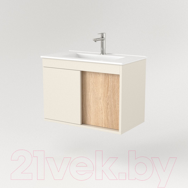 Изображение товара Тумба под умывальник Дабер 014 WeltWasser Deilbach 7517-60 / Т14.6W.0.18 (бежевый/дуб бардолино)