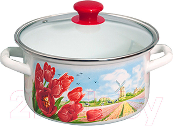 Изображение товара Кастрюля КМЗ Страна тюльпанов Экстра 51904-382/4.02