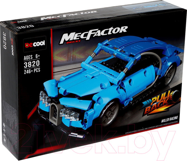 Изображение товара Конструктор инерционный Decool Техно. Вилди 3820 / 9888331 (246эл)