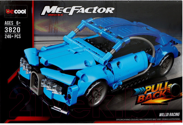 Изображение товара Конструктор инерционный Decool Техно. Вилди 3820 / 9888331 (246эл)