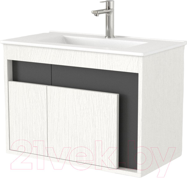 Изображение товара Тумба под умывальник Дабер 016 70 / Т16.7.0.20 (белый древесный/серый)