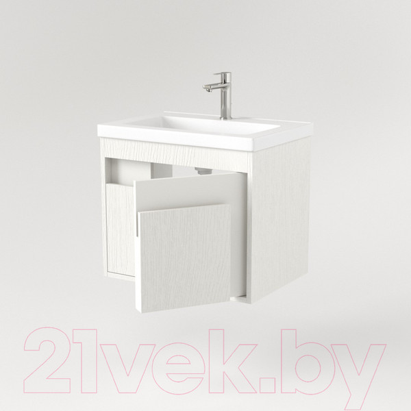 Изображение товара Тумба под умывальник Дабер 016 Тобага/Эридан/Артвин 60 / Т16.6Т.0.5 (белый древесный)