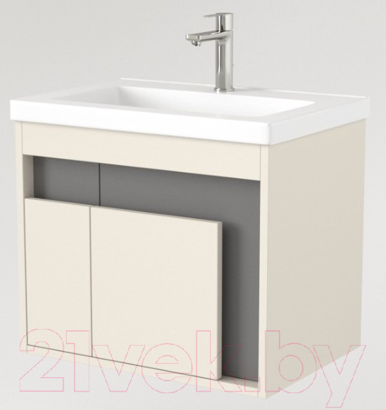 Изображение товара Тумба под умывальник Дабер 016 Тобага/Эридан/Артвин 60 / Т16.6Т.0.19 (бежевый/серый)