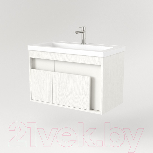 Изображение товара Тумба под умывальник Дабер 016 Тобага/Эридан 80 / Т16.8Т.0.5 (белый древесный)