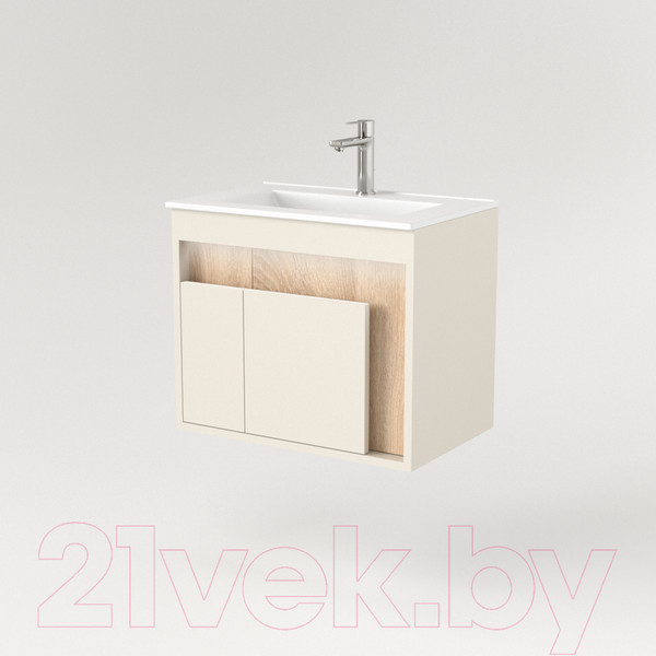 Изображение товара Тумба под умывальник Дабер 016 WeltWasser Deilbach 7517-60 / Т16.6W.0.18 (бежевый/дуб бардолино)