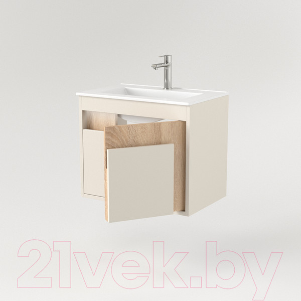 Изображение товара Тумба под умывальник Дабер 016 WeltWasser Deilbach 7517-60 / Т16.6W.0.18 (бежевый/дуб бардолино)