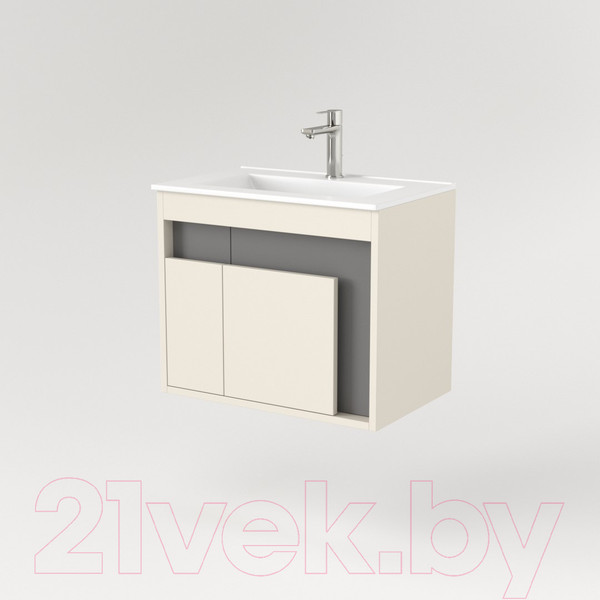 Изображение товара Тумба под умывальник Дабер 016 WeltWasser Deilbach 7517-60 / Т16.6W.0.19 (бежевый/серый)