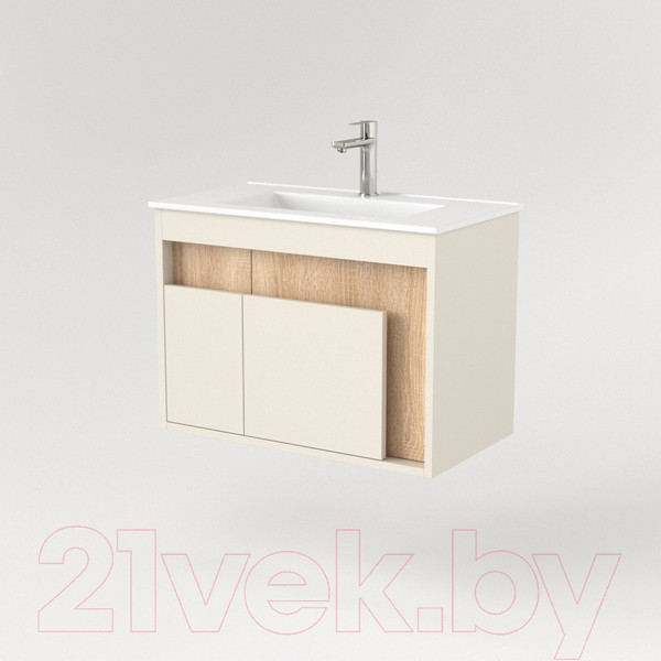 Изображение товара Тумба под умывальник Дабер 016 WeltWasser Deilbach 7517-70 / Т16.7W.0.18 (бежевый/дуб бардолино)