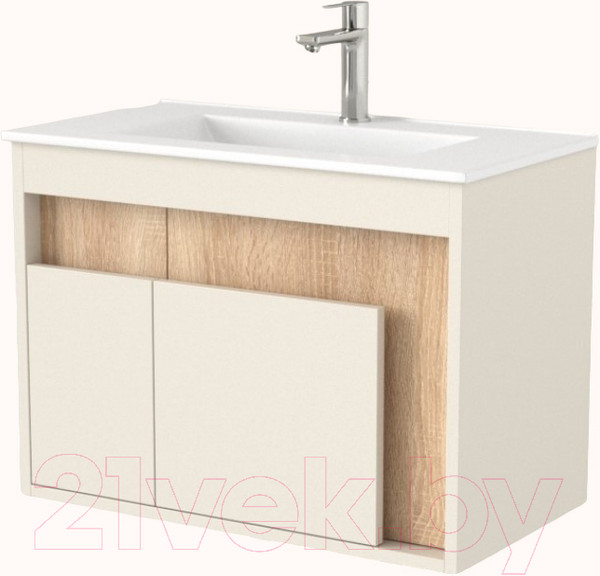 Изображение товара Тумба под умывальник Дабер 016 WeltWasser Deilbach 7517-70 / Т16.7W.0.18 (бежевый/дуб бардолино)