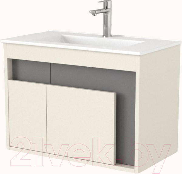 Изображение товара Тумба под умывальник Дабер 016 WeltWasser Deilbach 7517-70 / Т16.7W.0.19 (бежевый/серый)