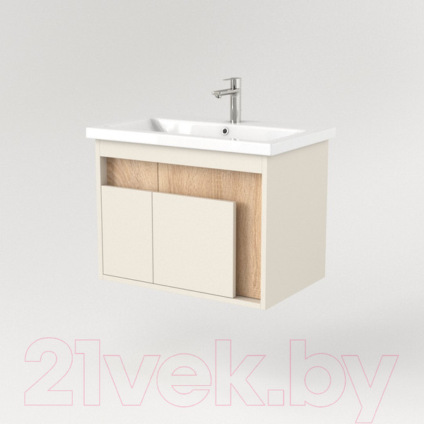 Изображение товара Тумба под умывальник Дабер 016 Cersanit Como 70 / Т16.7C.0.18 (бежевый/дуб бардолино)
