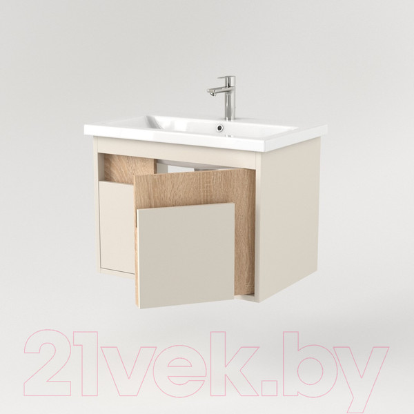 Изображение товара Тумба под умывальник Дабер 016 Cersanit Como 70 / Т16.7C.0.18 (бежевый/дуб бардолино)