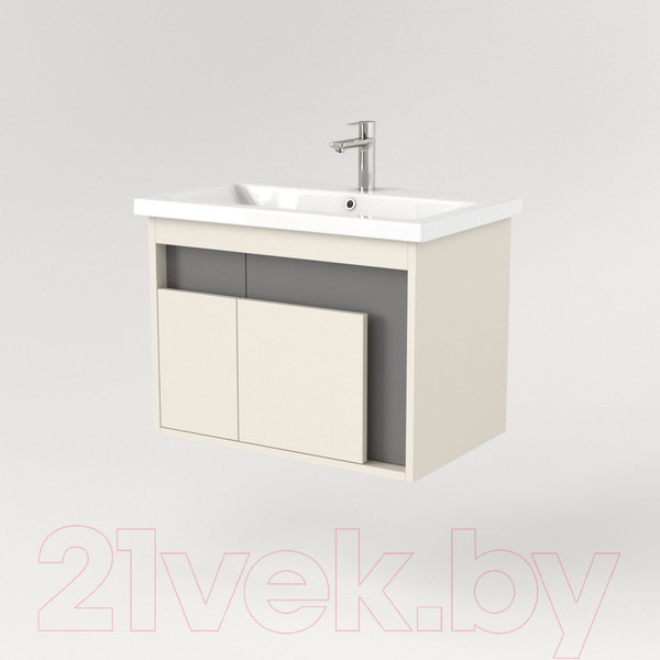 Изображение товара Тумба под умывальник Дабер 016 Cersanit Como 70 / Т16.7C.0.19 (бежевый/серый)