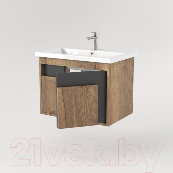 Изображение товара Тумба под умывальник Дабер 016 Cersanit Como 70 / Т16.7C.0.22 (дуб галифакс/серый)