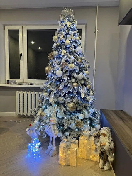 Изображение товара Ель искусственная National Tree Company Ариадна заснеженная / АРД/ЗСН-210 (210см)