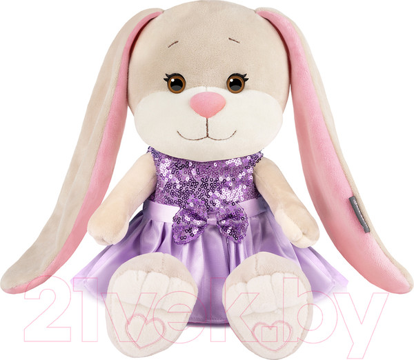 Изображение товара Мягкая игрушка Jack&Lin Зайка Лин в сиреневом платье с пайетками / JL-04202315-25