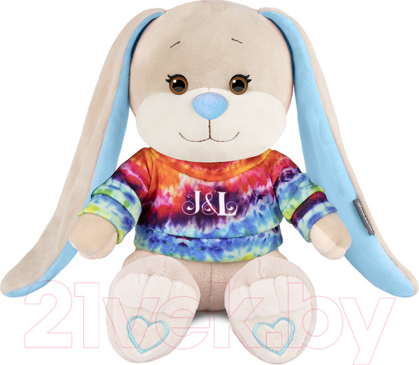 Изображение товара Мягкая игрушка Jack&Lin Зайчик Жак в ярком свитшоте / JL-04202320-20