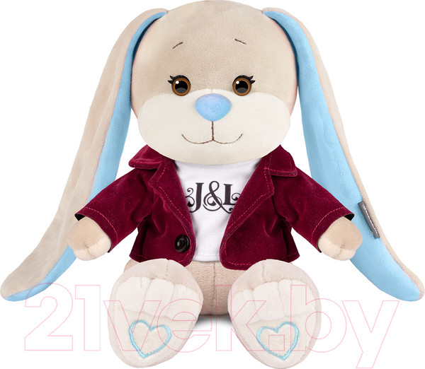 Изображение товара Мягкая игрушка Jack&Lin Зайчик Жак в бархатном пиджаке с футболкой / JL-03202301-25