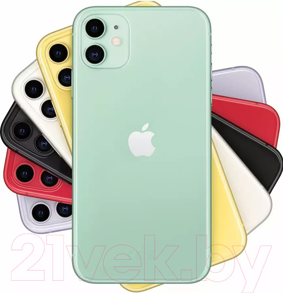 Изображение товара Смартфон восстановленный Apple iPhone 11 128GB Flip Грейд A (зеленый)