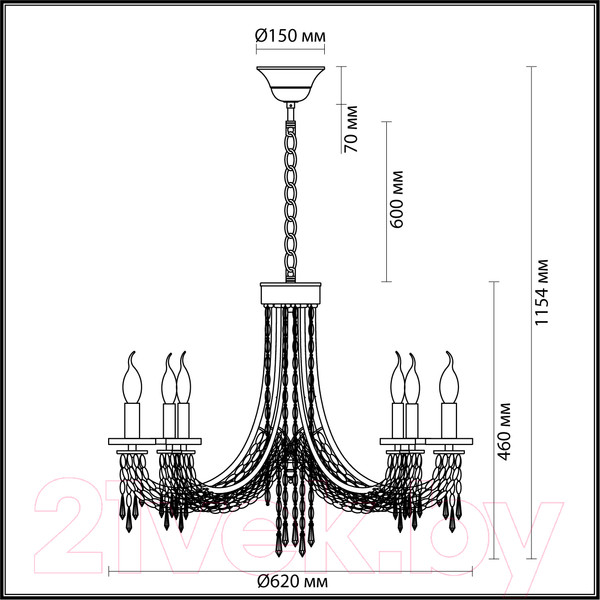 Изображение товара Люстра Odeon Light Capel 5063/6
