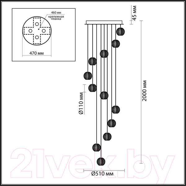 Изображение товара Люстра Odeon Light Crystal  5008/56L