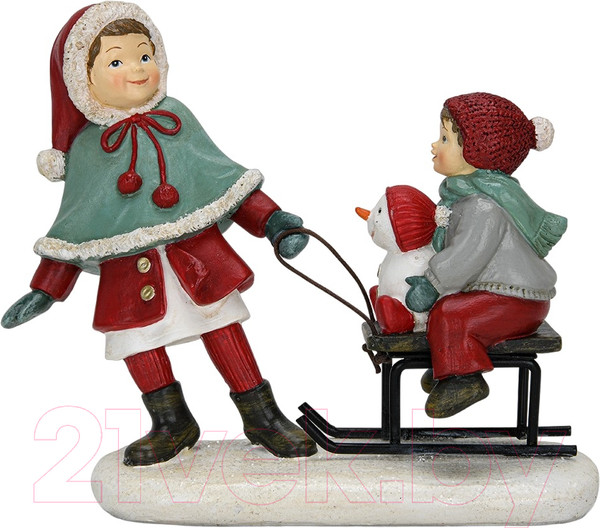 Изображение товара Статуэтка Fissman Дети с санями 0210