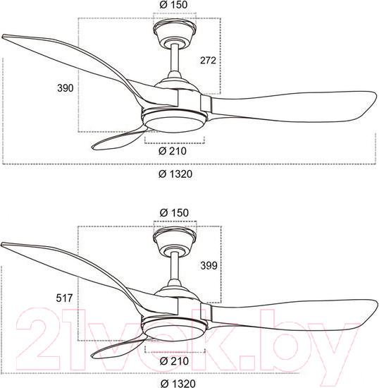 Изображение товара Вентилятор Sonex Storm 7701/24L