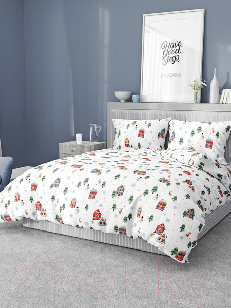Изображение товара Простыня Samsara Home С Рождеством и Новым Годом! / Сат145ПрНг-1