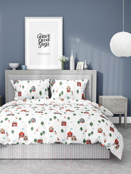 Изображение товара Простыня Samsara Home С Рождеством и Новым Годом! / Сат145ПрНг-1