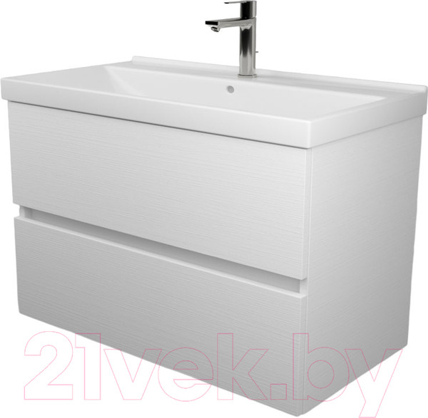 Изображение товара Тумба под умывальник Дабер 011 WeltWasser Deilbach 7517-70 / Т11.7W.0.5_light (с подсветкой, белый древесный)