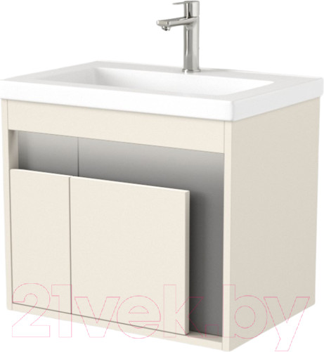 Изображение товара Тумба под умывальник Дабер 016 Тобага/Эридан/Артвин 60 / Т16.6Т.0.19_light (с подсветкой, бежевый/серый)