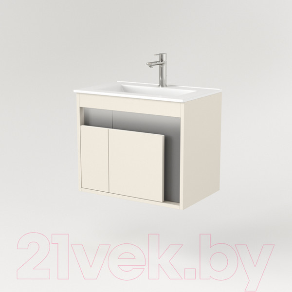 Изображение товара Тумба под умывальник Дабер 016 WeltWasser Deilbach 7517-60 / Т16.6W.0.19_light (с подсветкой, бежевый/серый)